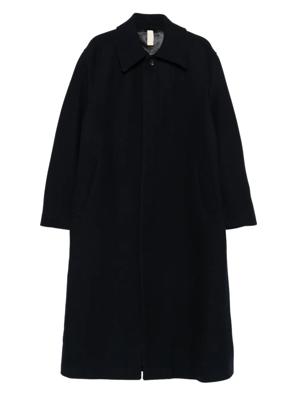 Sunflower Winter wool single-breasted coat - ブルー Sunflower Winter wool single-breasted coat - ブルー