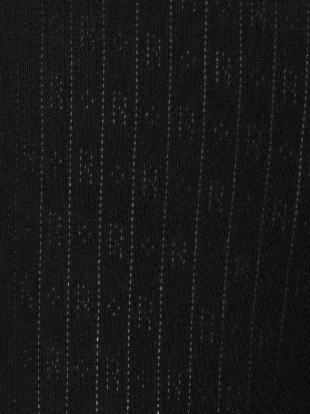 Rotate Birger Christensen Pointelle Elastic-waist Trousers In Black