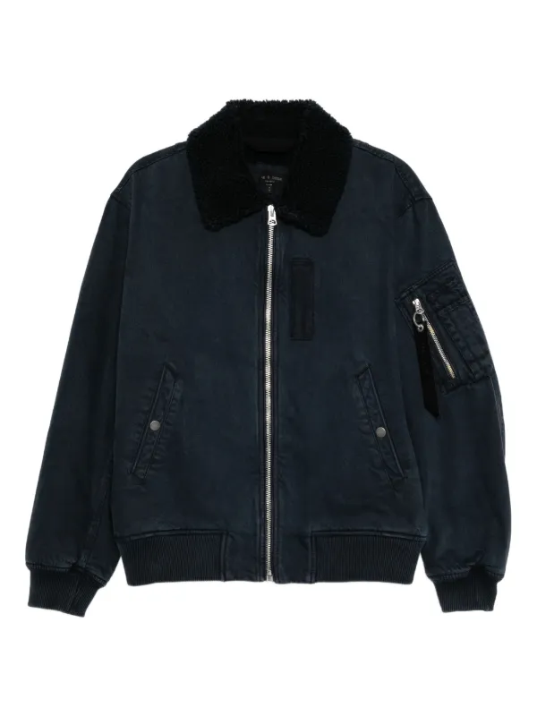 Rag Bone Denim Bomber Jacket FARFETCH IN