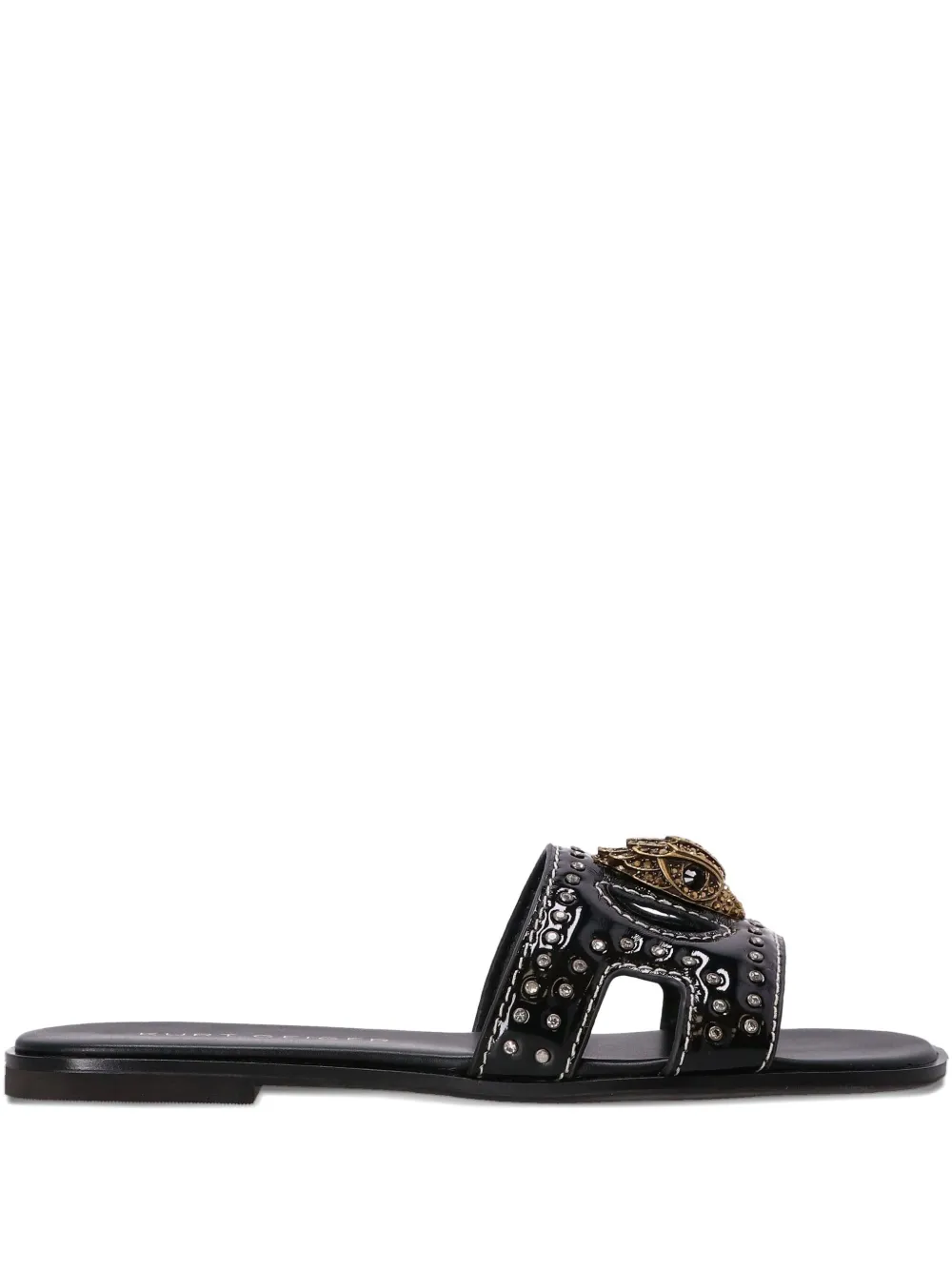 Kurt Geiger London eagle-charm cut-out sandals Black