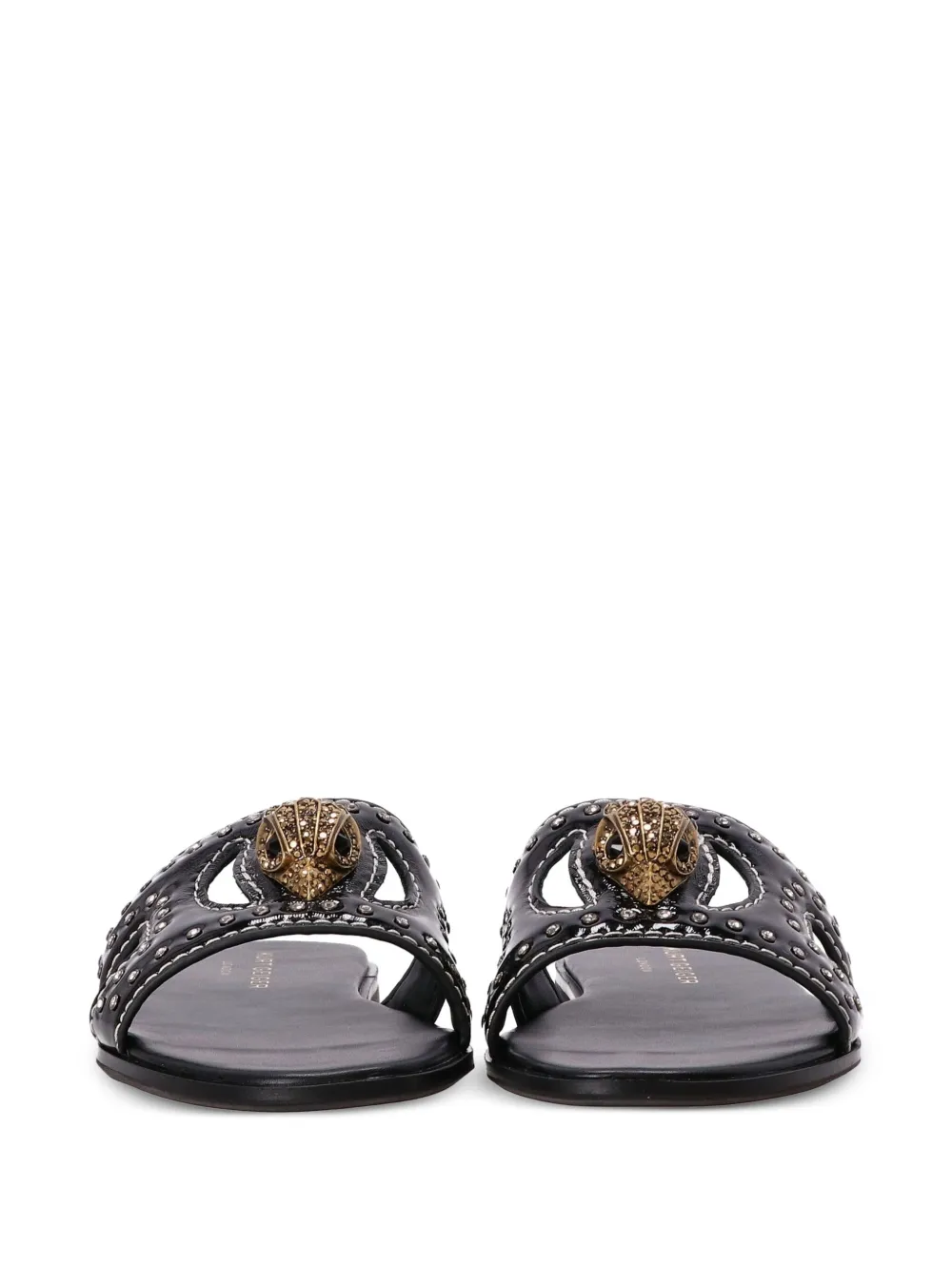 Kurt Geiger London Sandalen met uitgesneden details en adelaarsbedel Zwart