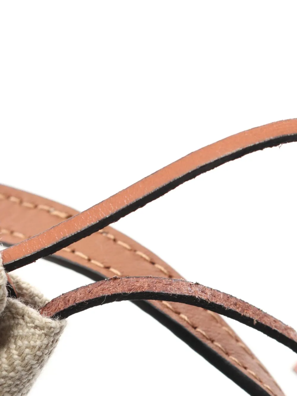 Loewe Pre-Owned 2023 Anagram Raffia Square Pocket bucket bag | Pre-Owned | Image 2