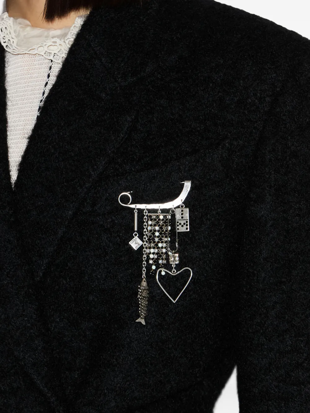 ISABEL MARANT Abby safety-pin embellished brooch | Image 2