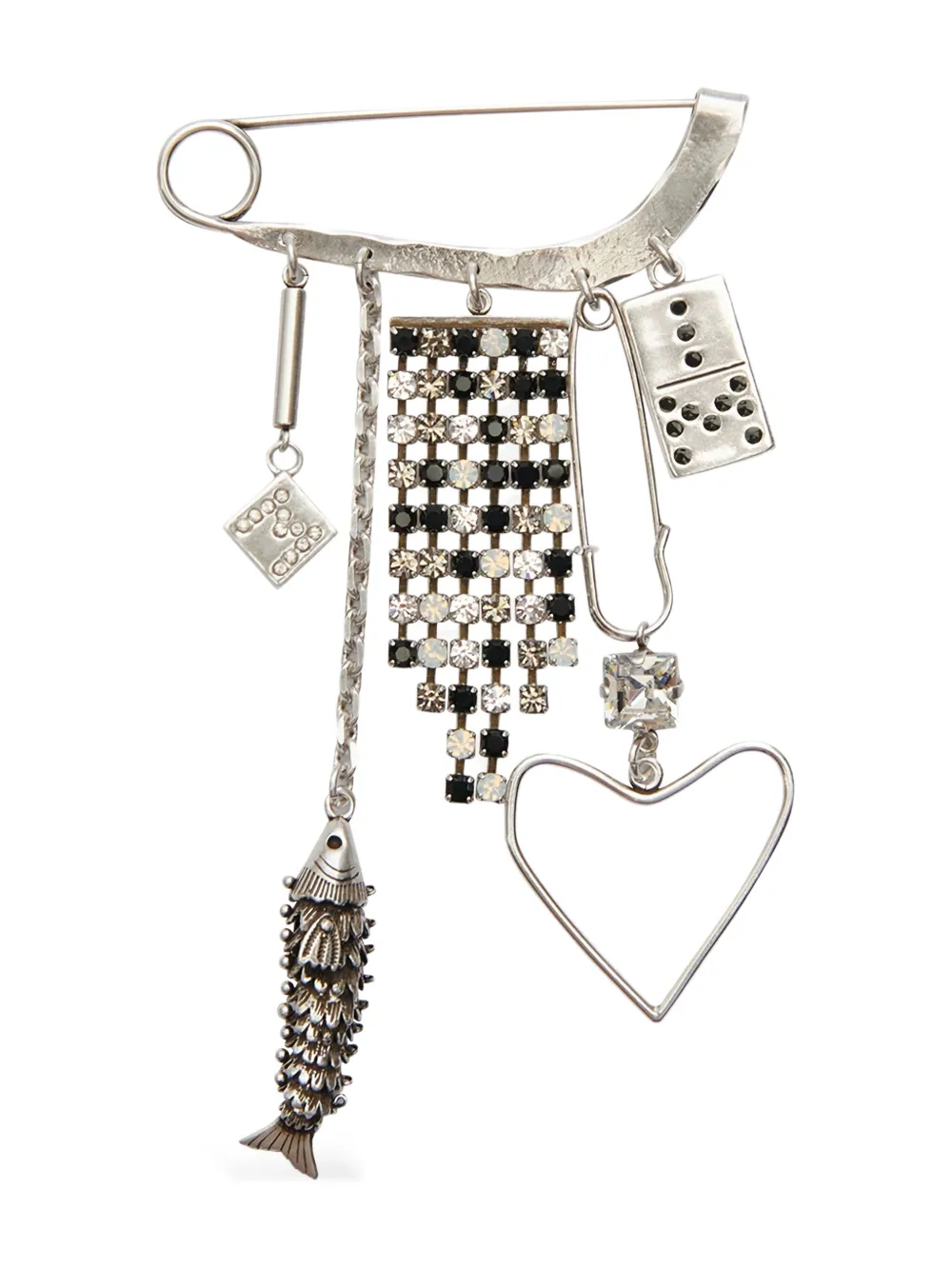 ISABEL MARANT broche Abby con apliques | plateado | Image 1