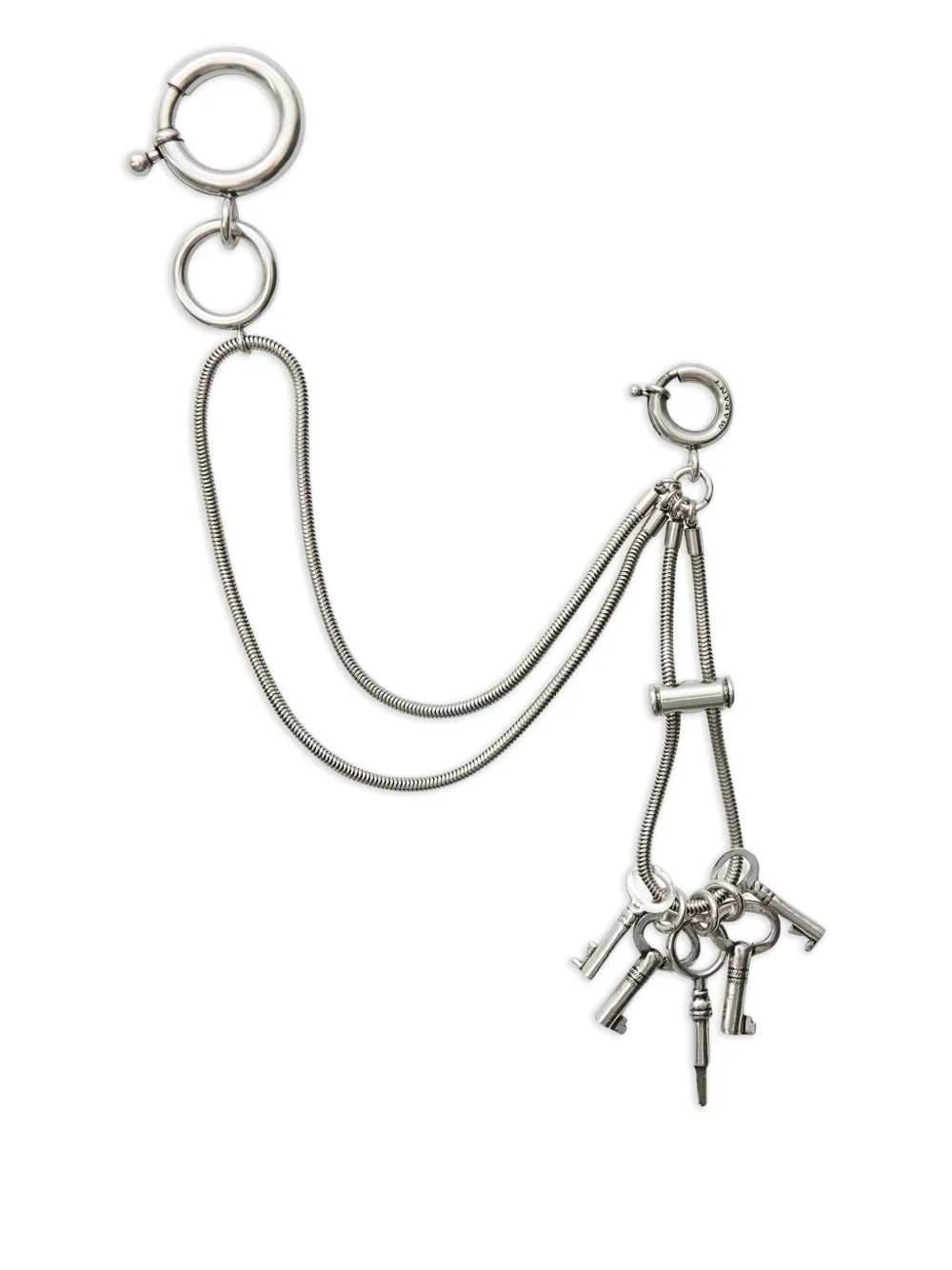 MARANT Cassy double-ring key chain | Silver | Image 1
