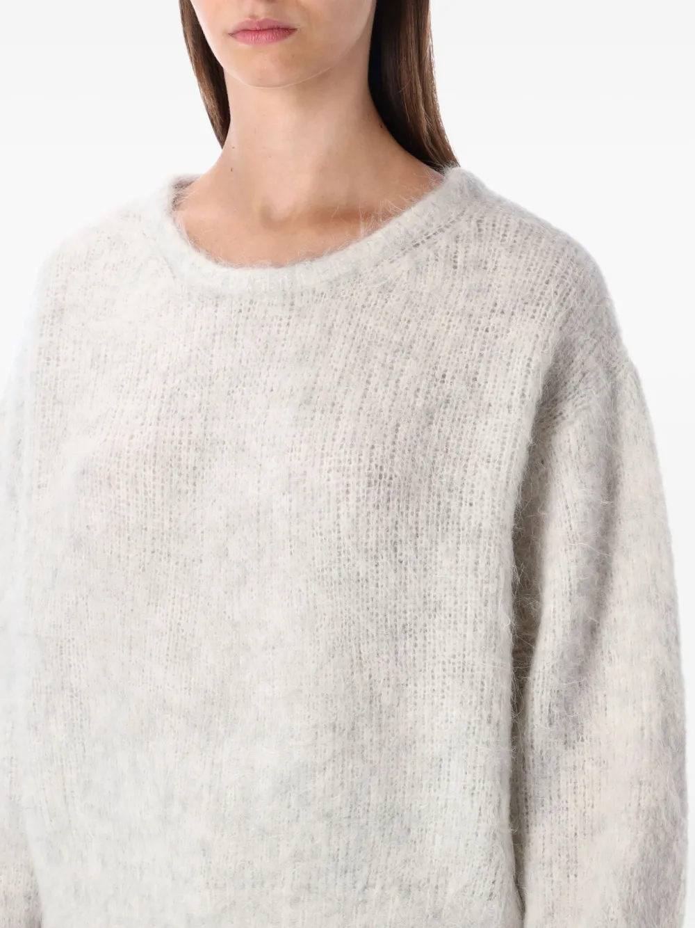 American Vintage Niby Round-neck Sweater In Gray