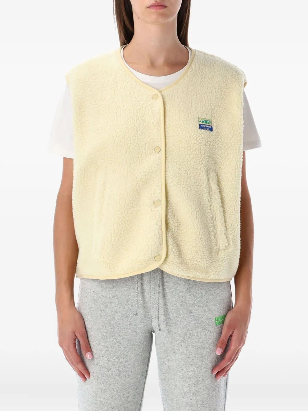 American Vintage Hoktown ボタン ベスト - ニュートラル American Vintage Hoktown ボタン ベスト - ニュートラル