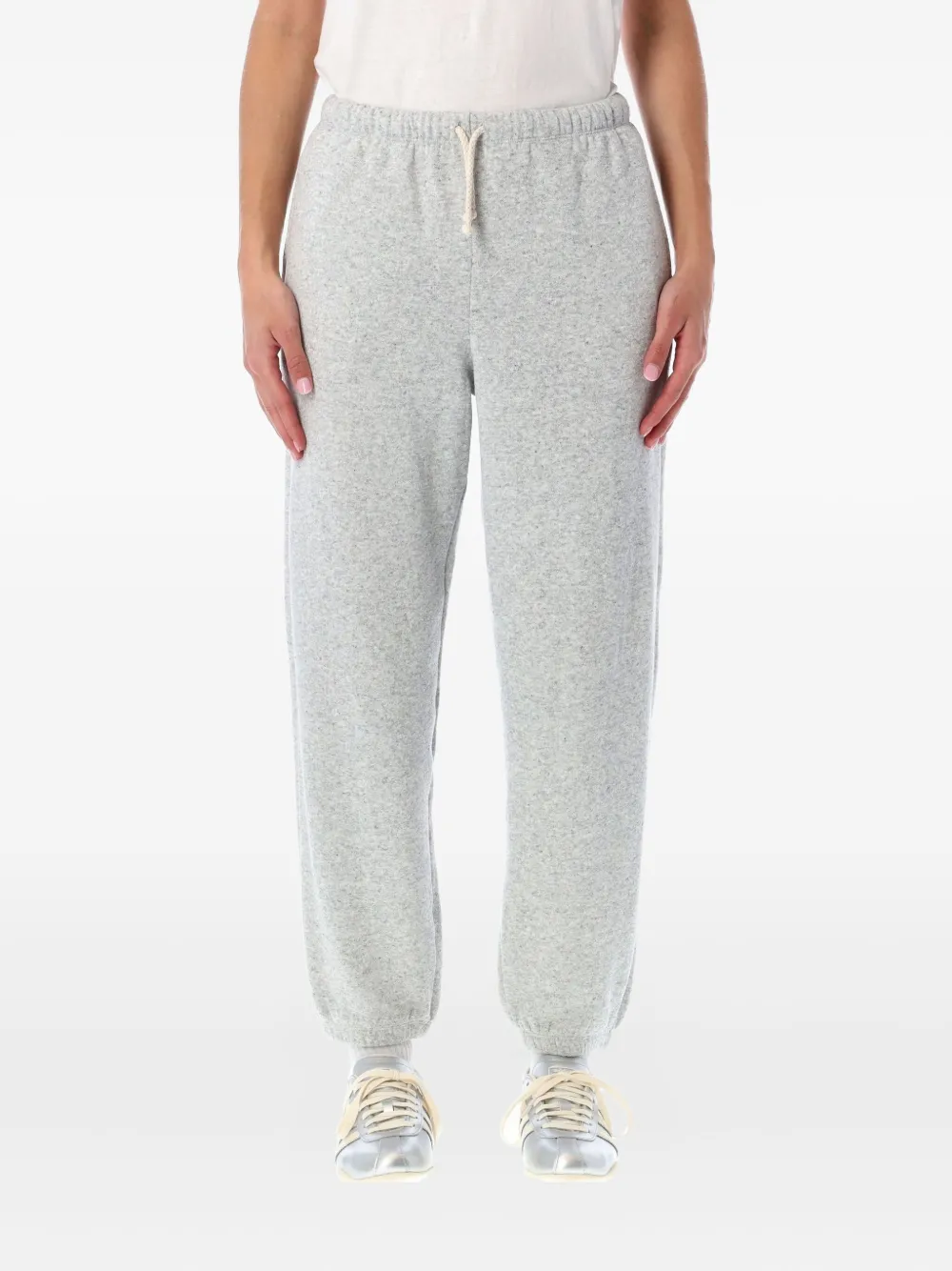 American Vintage Evona Elastic-waistband Track Pants In Gray