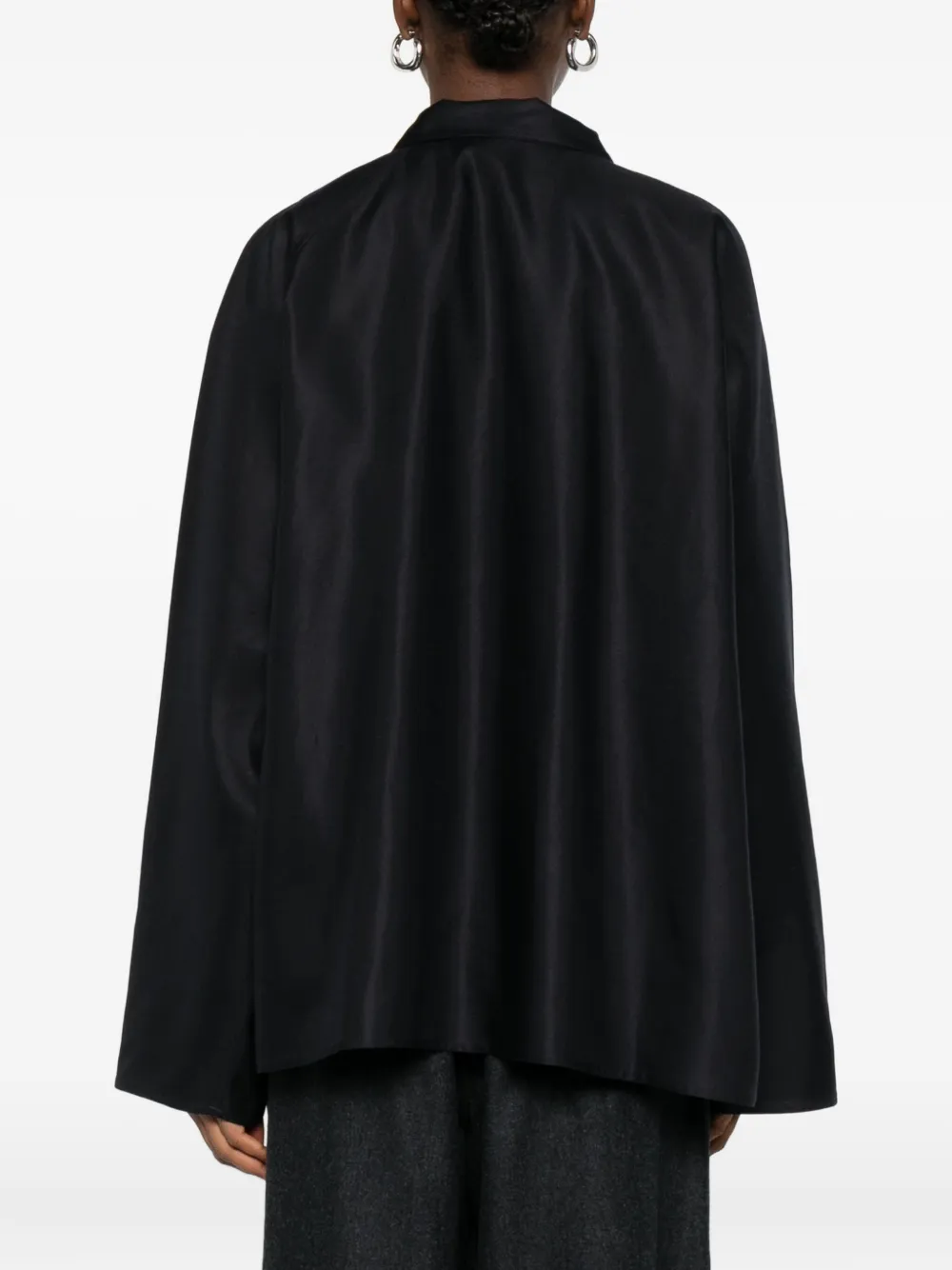 Sofie D'hoore Carracci Tropical Wool Shirt In Black
