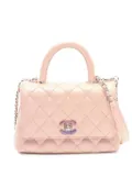 CHANEL Pre-Owned 2021-2025 Extra Mini Caviar Coco Top Handle Bag satchel - Pink