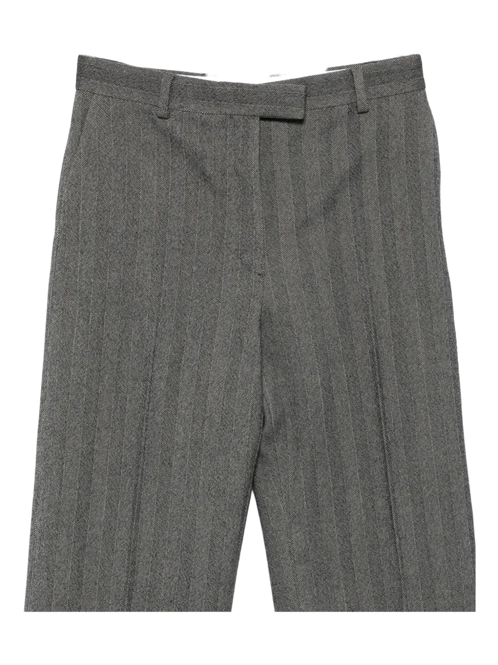 Ferragamo Wool-blend Pants In Gray