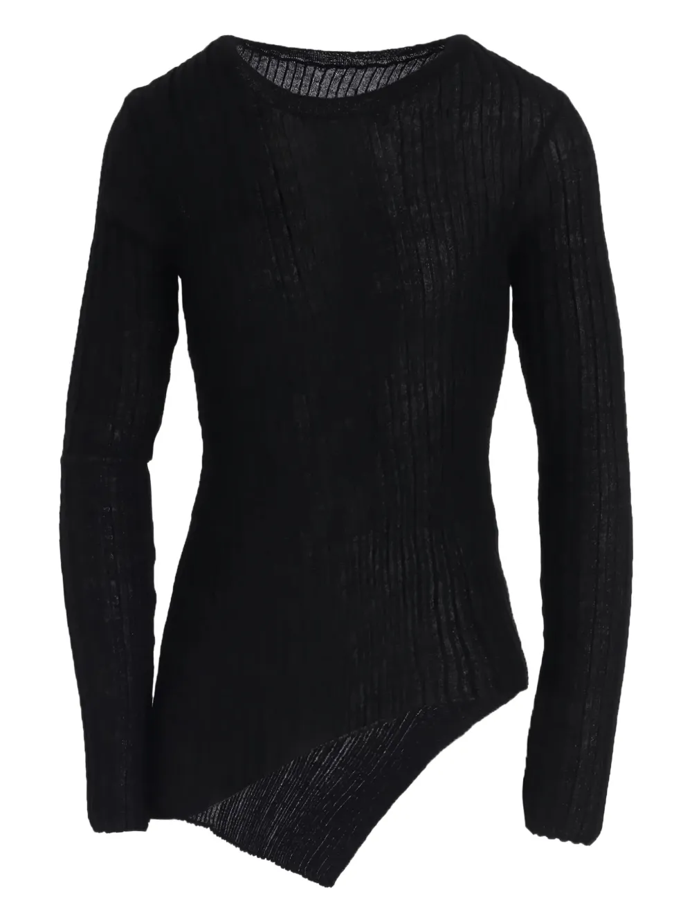 Y's playera de canalé diagonal | negro | Image 1