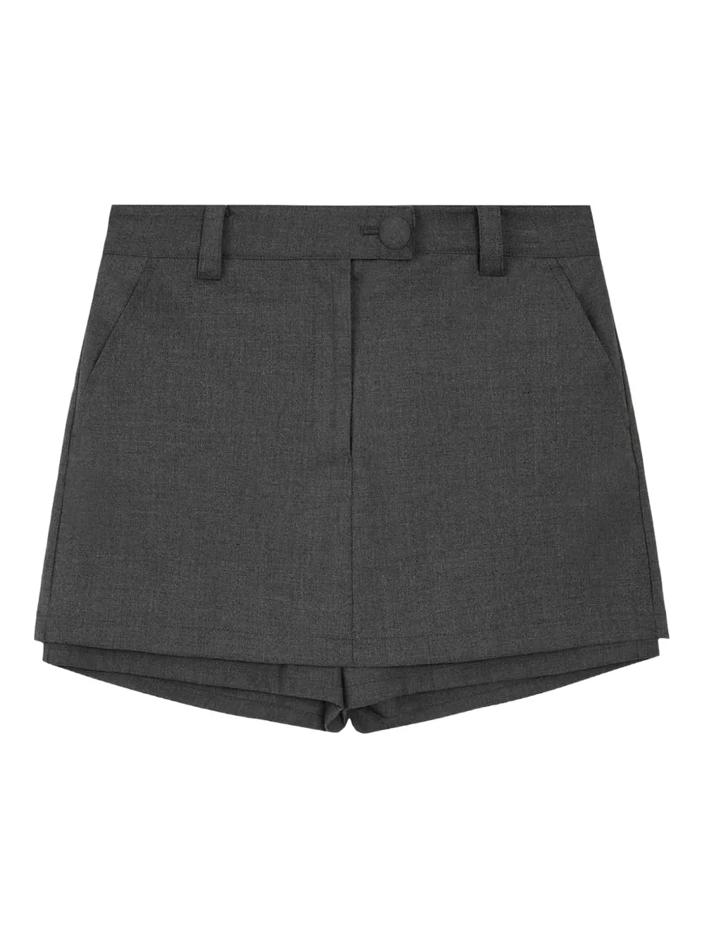 Rest&recreation Button-fastening Skort In Gray