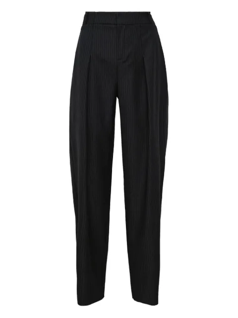 SONIA CARRASCO pleated pinstripe trousers