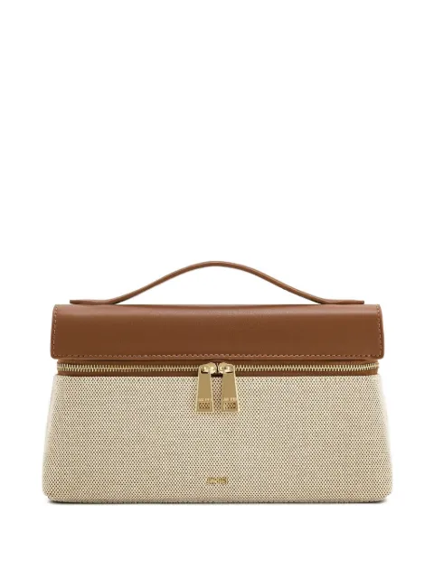JW Pei top-handle canvas clutch bag