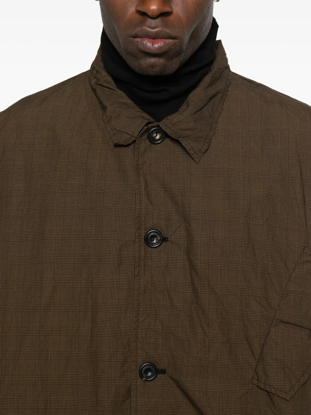 Ricorrrobe Checked Pocket Jacket In Brown