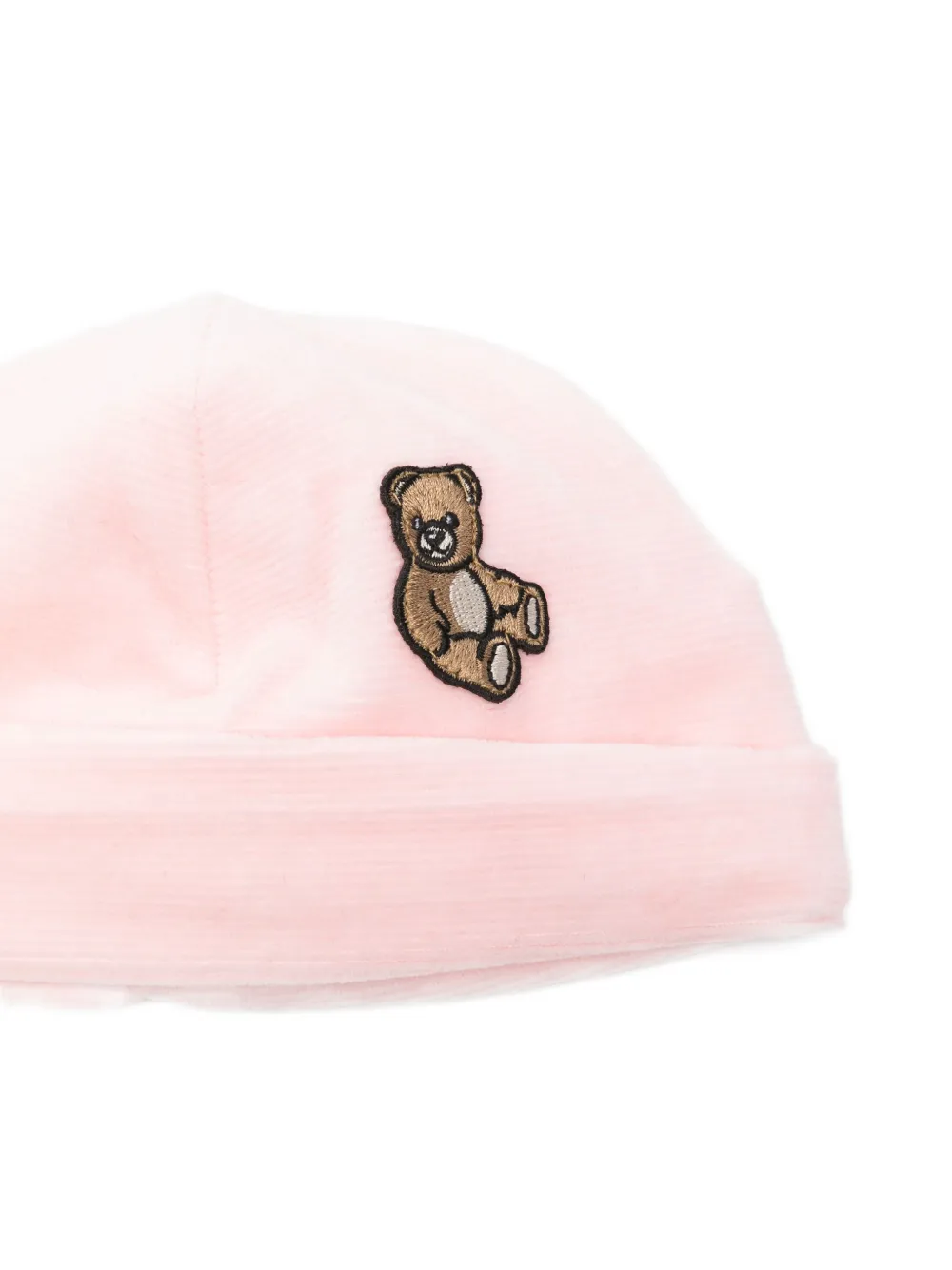 Moschino Kids Pet met teddybeerapplicatie Roze