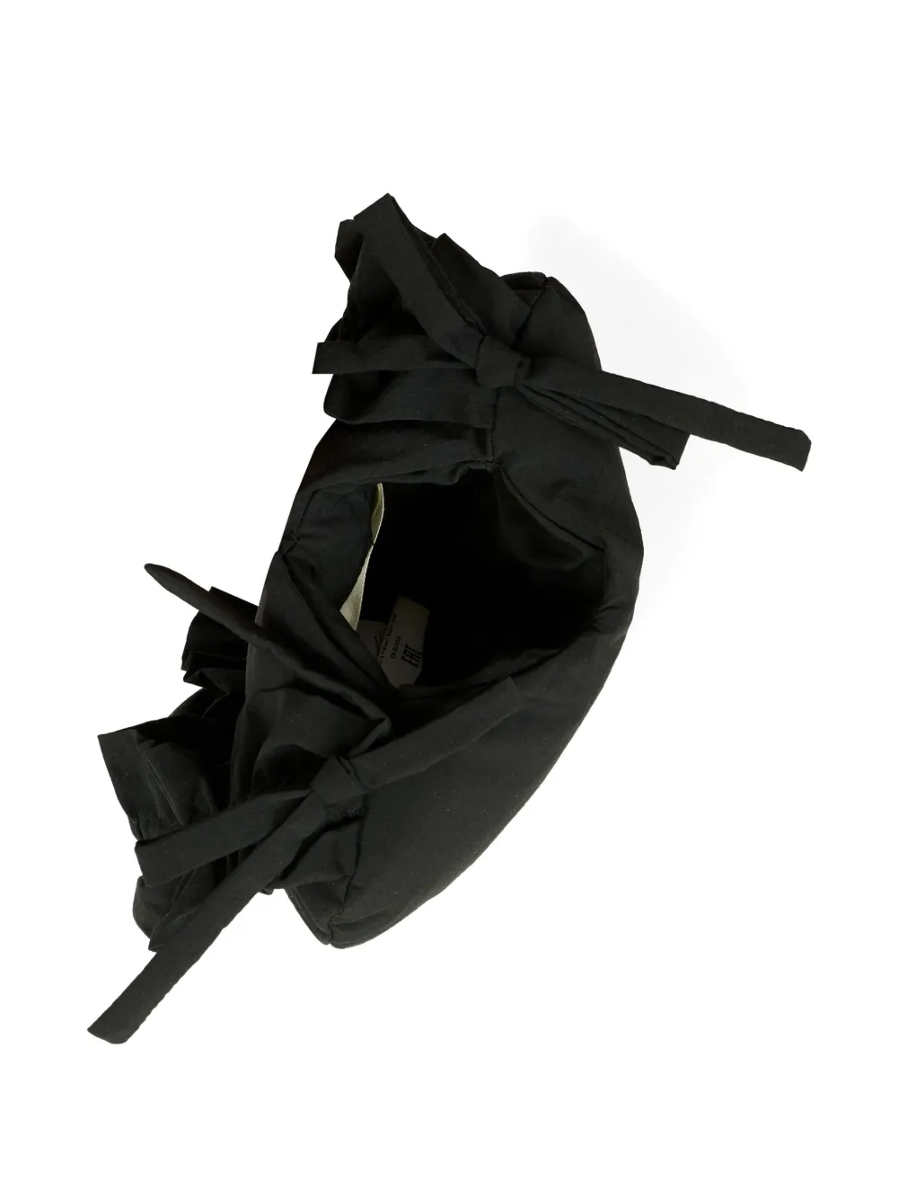 Simonetta Heart-shaped Ruffled Bag In Black