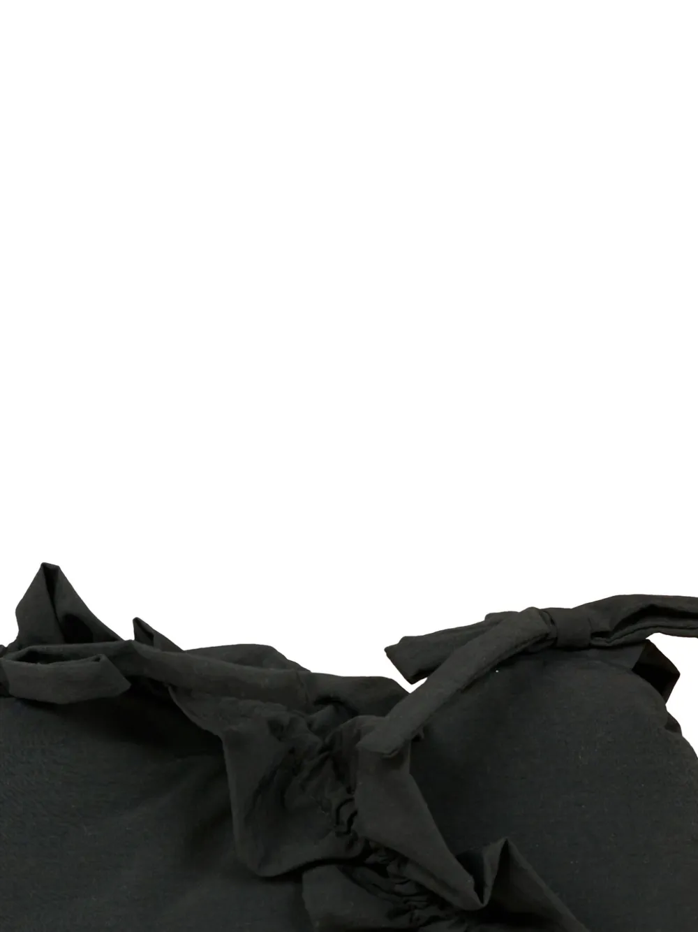 Simonetta Heart-shaped Ruffled Bag In Black