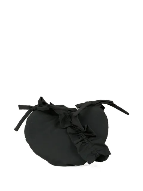 Simonetta heart-shaped ruffled bag