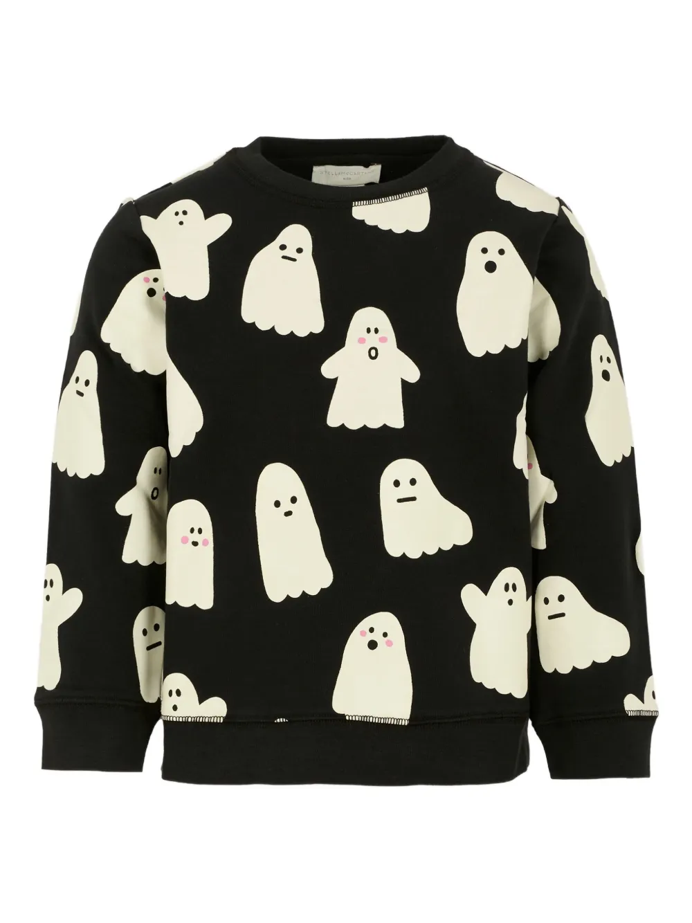 Stella Mccartney Ghost-print Sweatshirt In Black