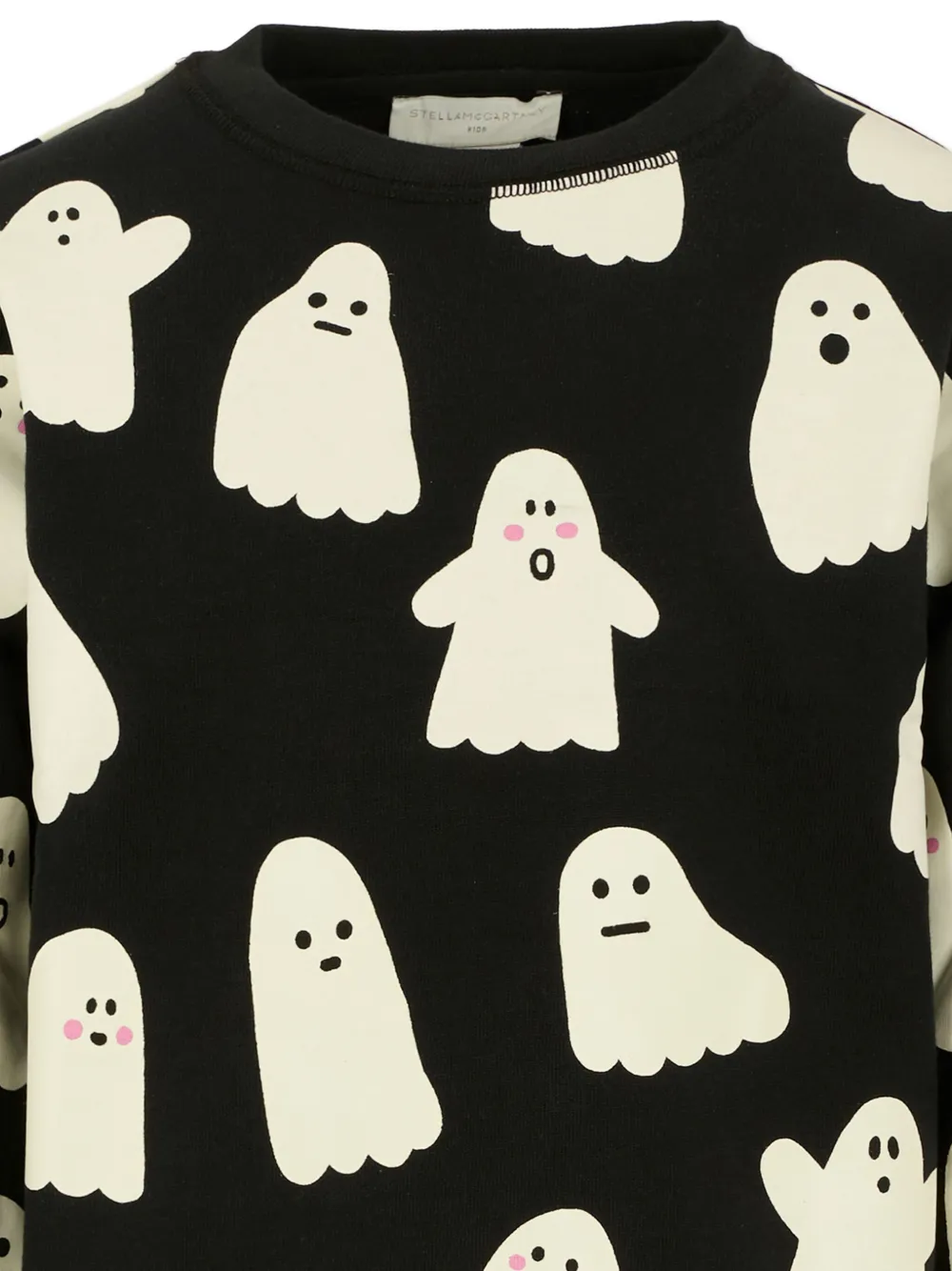 Stella Mccartney Ghost-print Sweatshirt In Black