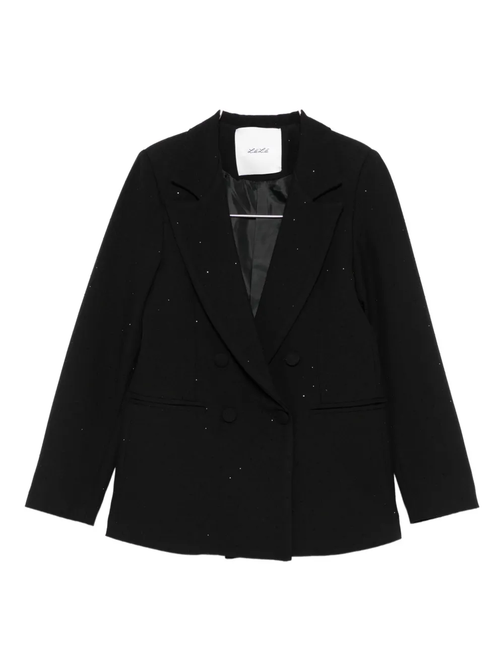 Miss Grant Kids embellished double-breasted blazer - ブラック Miss Grant Kids embellished double-breasted blazer - ブラック