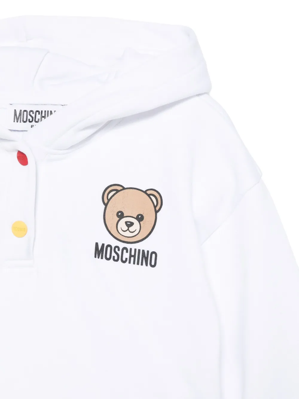 Moschino Kids Hoodie met teddybeerprint Wit