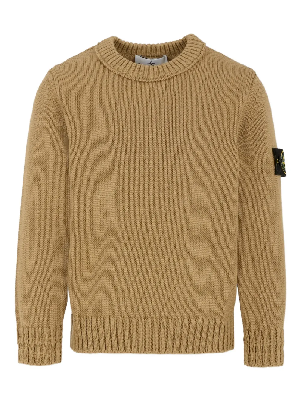 Stone Island Junior ロゴパッチ セーター - ブラウン Stone Island Junior ロゴパッチ セーター - ブラウン