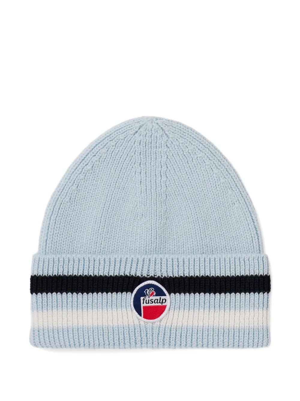 Fusalp Ribbed-knit Logo Hat In Blue