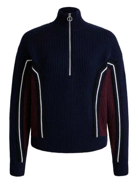 Fusalp half-zip ribbed jumper