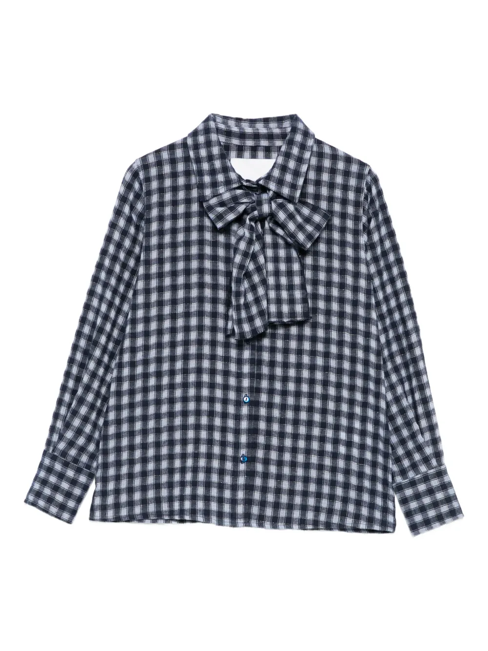 Miss Grant Kids チェック シャツ - ブルー Miss Grant Kids チェック シャツ - ブルー