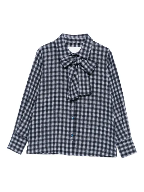 Miss Grant Kids gingham-check shirt
