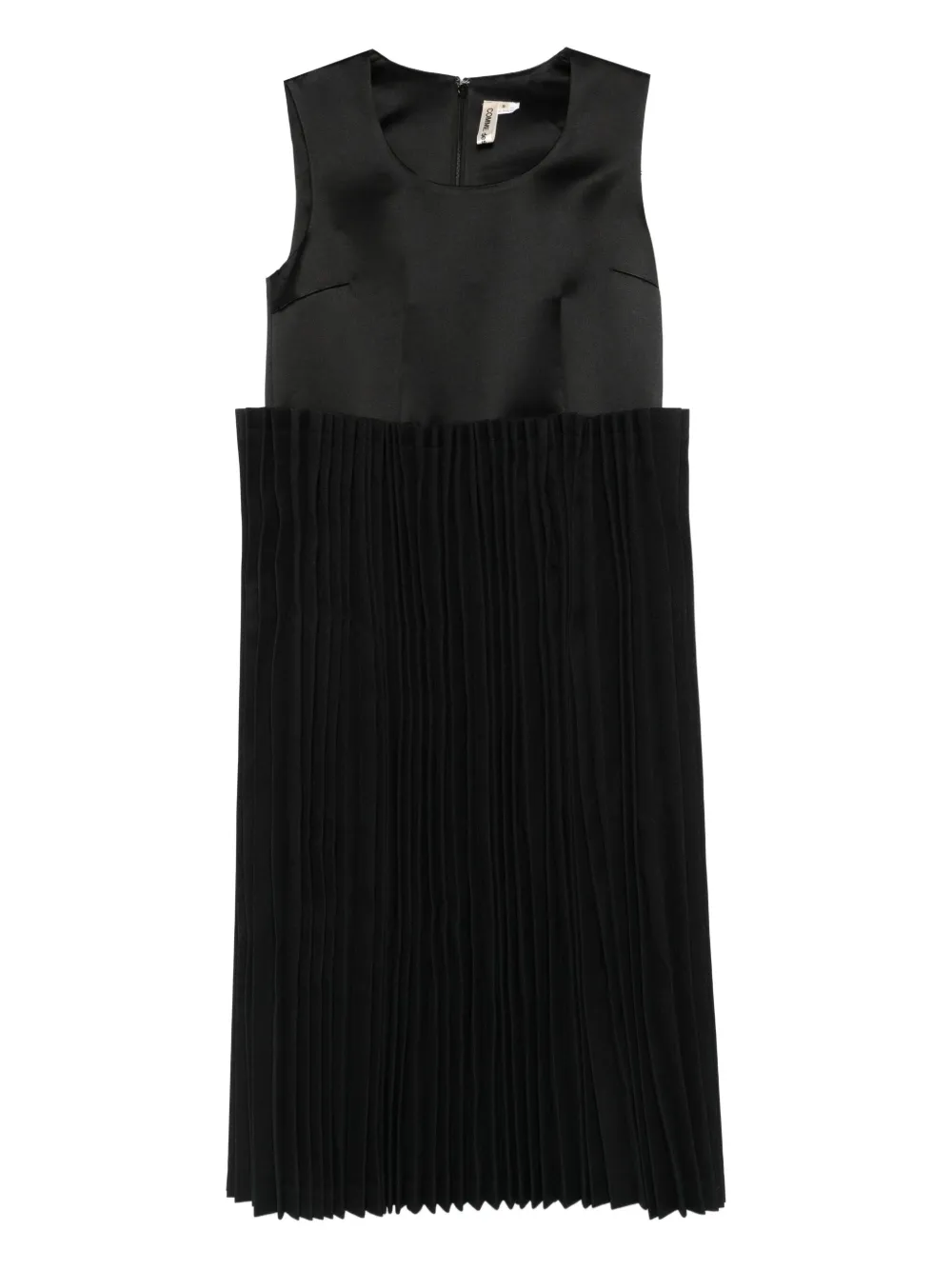 Comme Des Garçons pleated sleeveless dress - Nero
