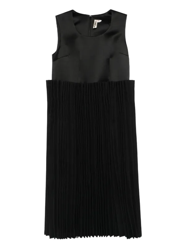 Comme Des Garçons ノースリーブ プリーツドレス | ブラック | FARFETCH JP