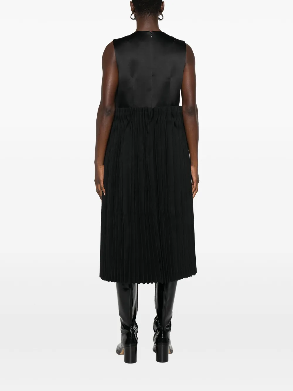 Comme Des Garçons Mouwloze jurk Zwart