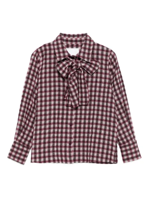 Miss Grant Kids gingham bow blouse