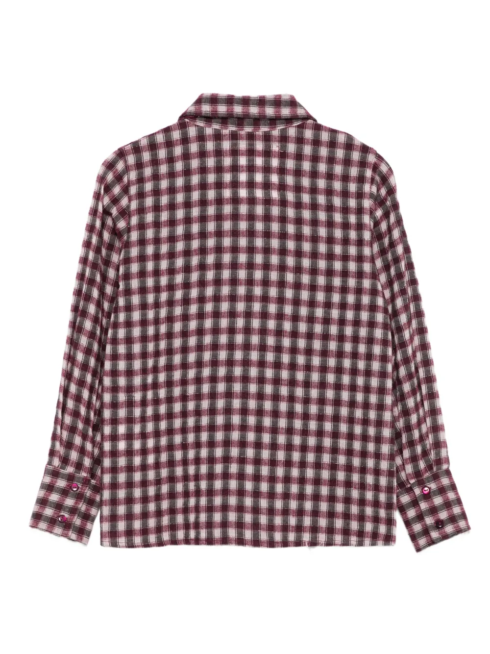 Miss Grant Gingham Bow Blouse In Red