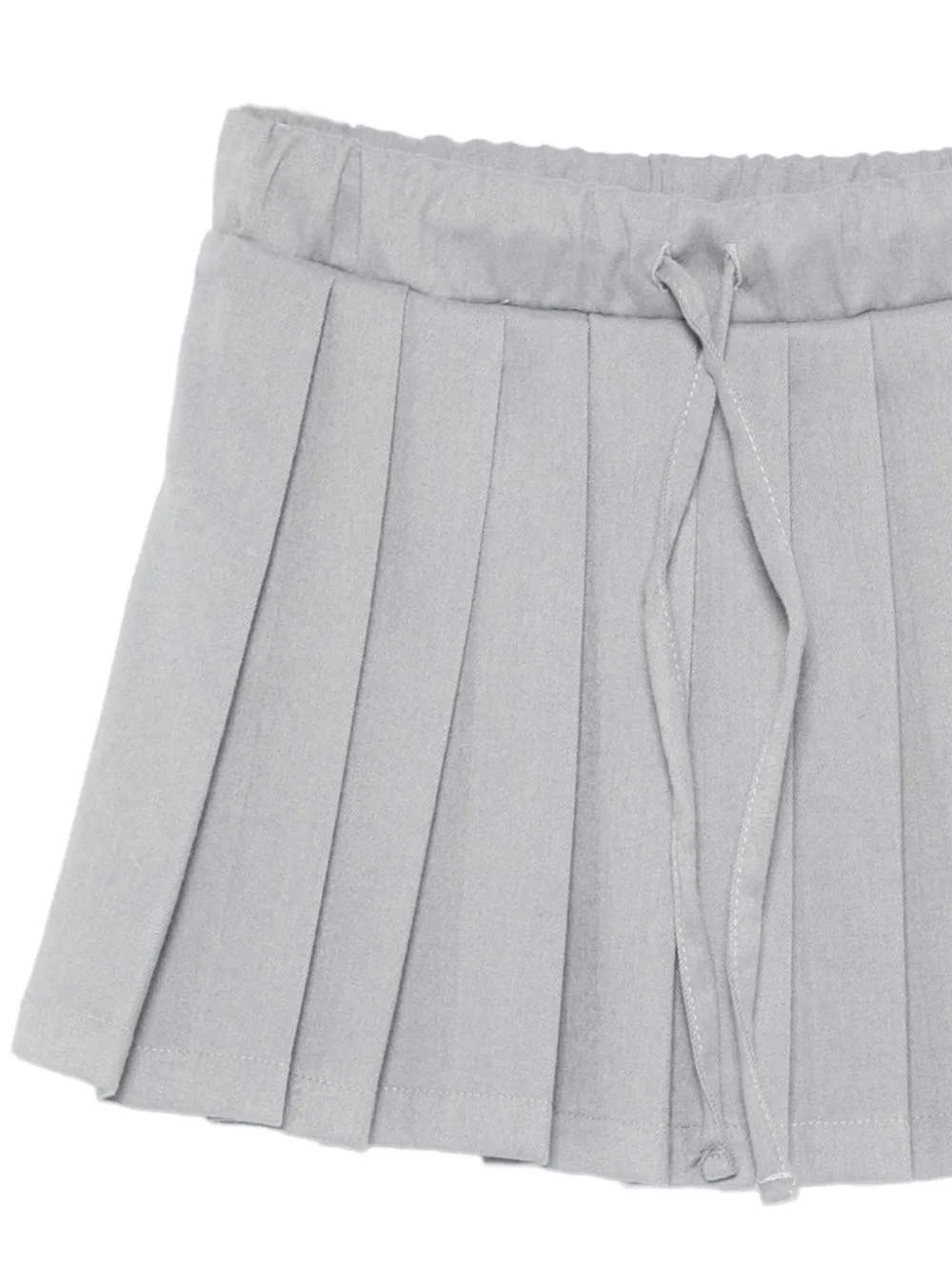 Miss Grant Kids Plooirok met trekkoord Grijs