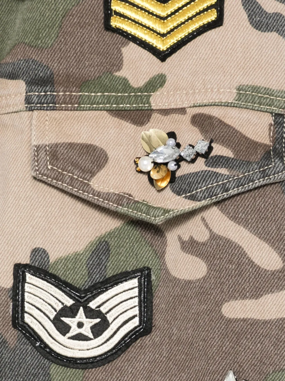 Miss Grant Kids Twee gewatteerde jacks met rits Groen