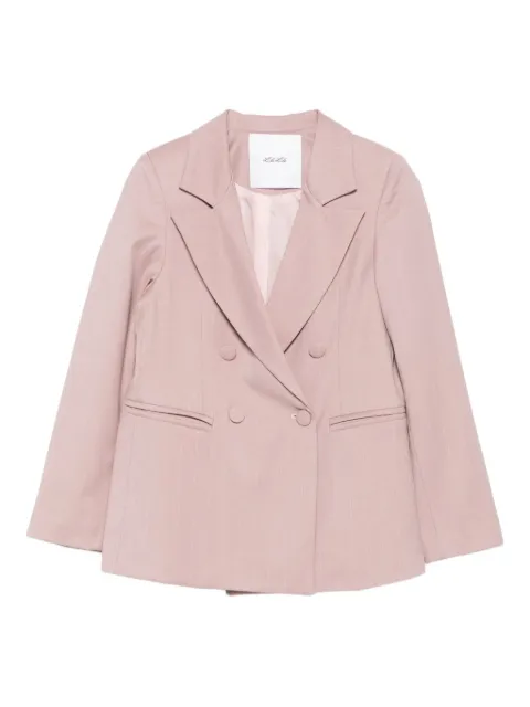 Miss Grant Kids pinstripe double-breasted blazer