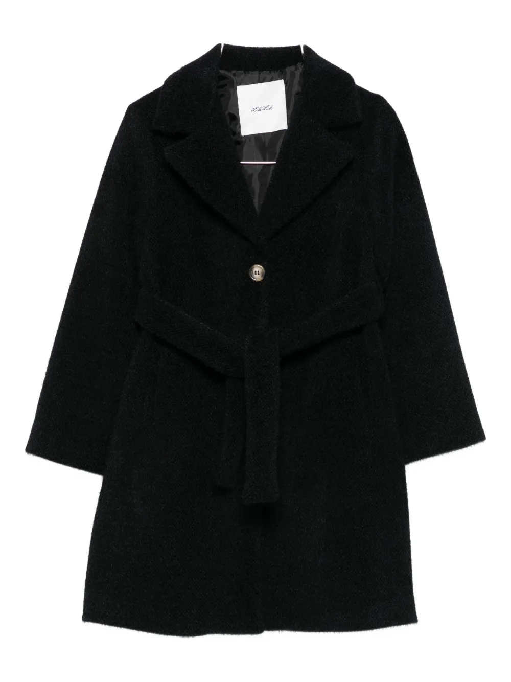 Miss Grant Kids belted wool coat | Black | Image 1