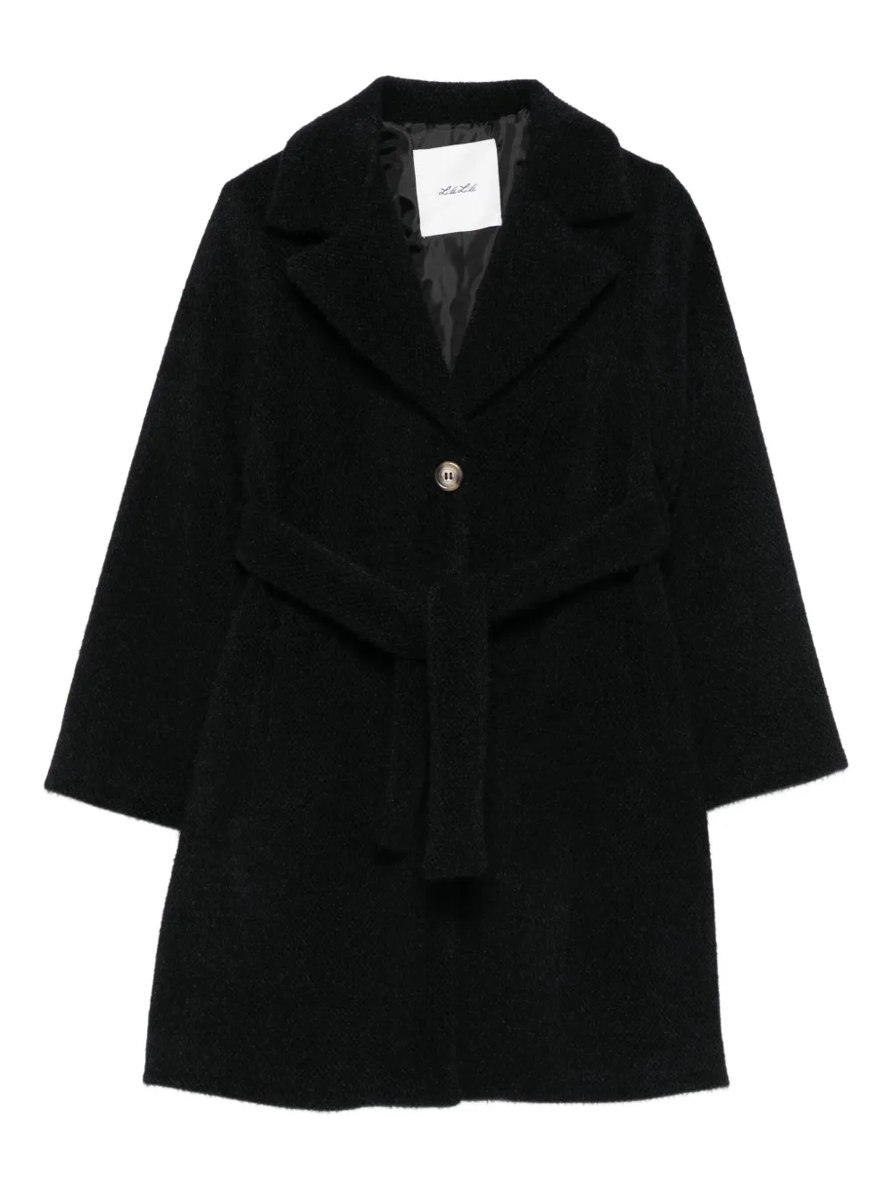 Miss Grant Kids ベルテッド コート - ブラック