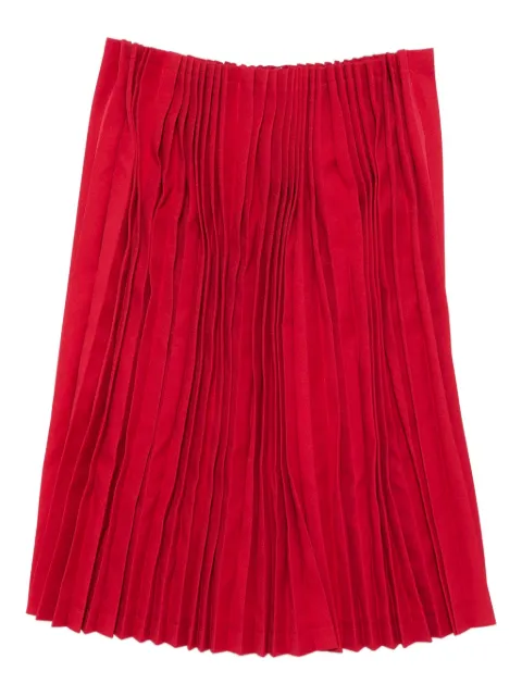 Comme Des Garçons falda midi con diseño plisado