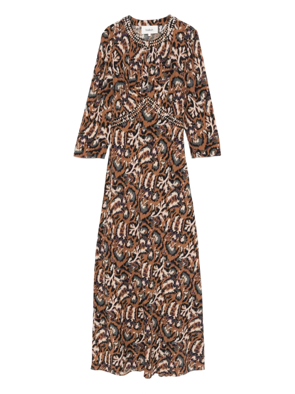 Ba&Sh animal-print maxi dress | Brown | Image 1