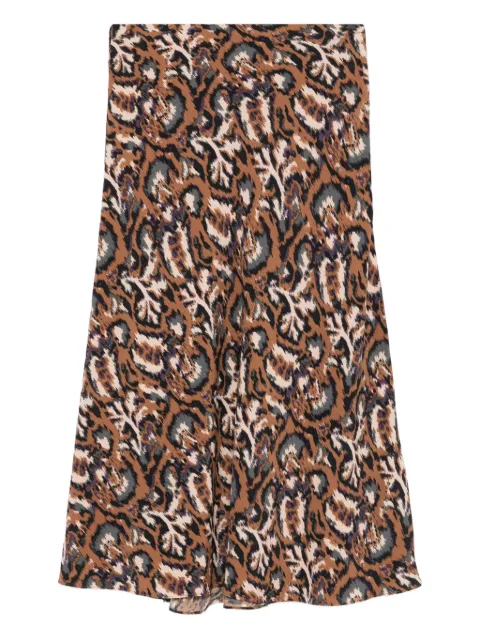 Ba&Sh abstract-print midi skirt