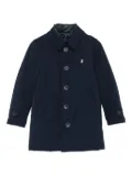 Herno Kids buttoned padded coat - Blue