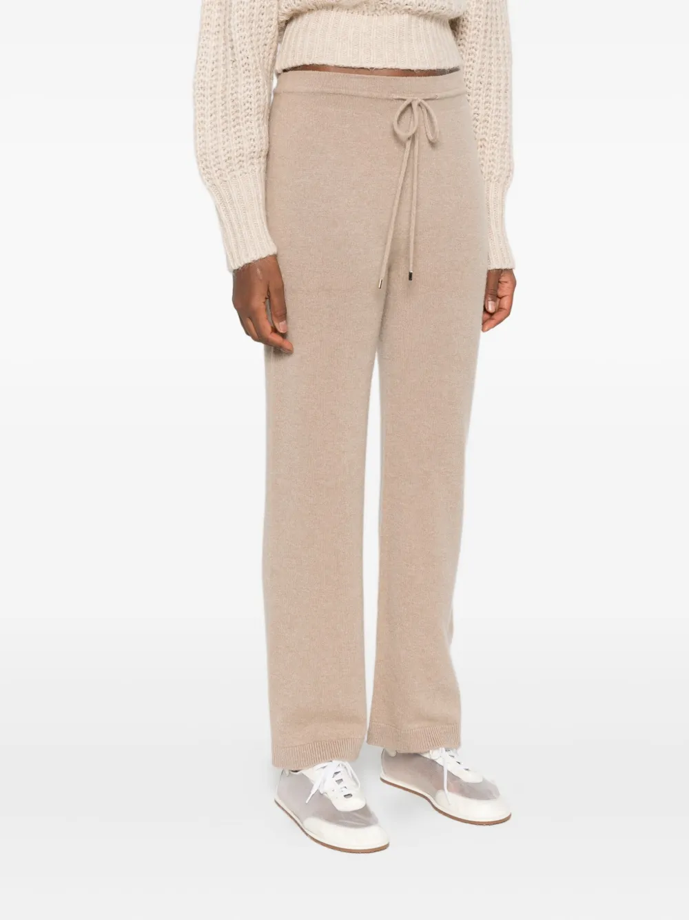 Vanisé Drawstring-waist Trousers In Neutral