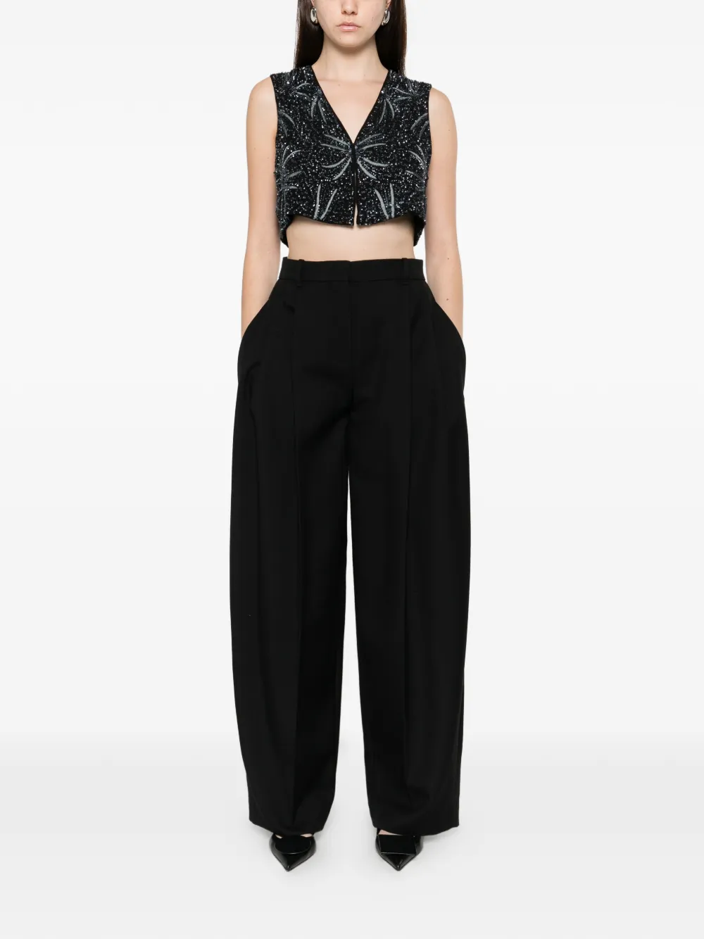 Antik Batik embellished top - Zwart