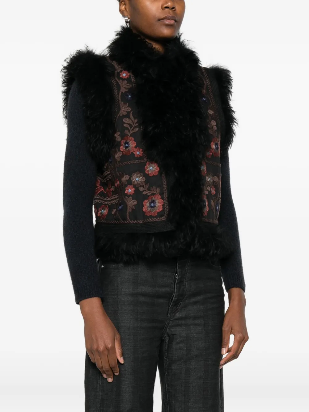 Antik Batik Magyar Waistcoat In Black